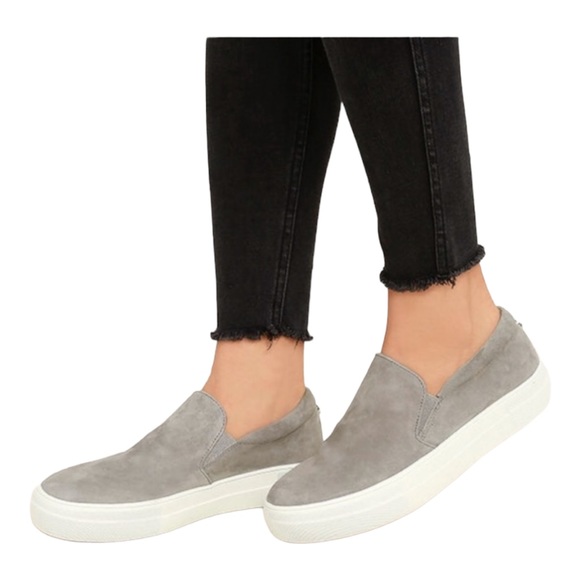 Steve Madden Gills Suede Platform Flatform Slip On Sneaker Size 7.5 - Picture 1 of 9